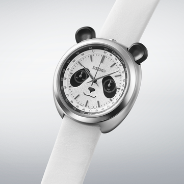 Хронограф «панда» Seiko power design project в белом цвете