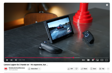 Старый пользовательский интерфейс видеоплеера YouTube (Источник изображения: Kristen Spradiln / Notebookcheck)