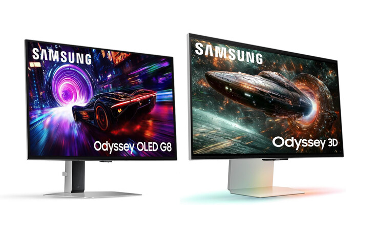 Odyssey G81SF и Odyssey 3D G90XF слева направо. (Источник изображения: Samsung)