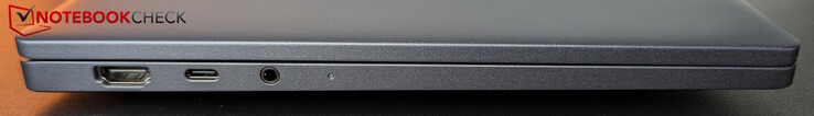 Слева: HDMI 2.1, Thunderbolt 4 (PD 3.1 и DP 2.1), гарнитура