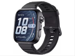 Неофициальный рендер Huawei Watch Fit 5 Pro в черном цвете.