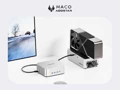 Стоимость MACO в Китае составляет около $278. На снимке: мини-ПК с установленным eGPU. (Источник изображения: Aoostar - отредактировано)