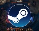 Изображение с логотипом Steam и игрой Heretical, на которую сейчас действует скидка 65%.