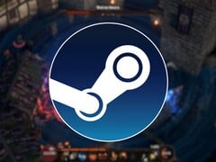 Изображение с логотипом Steam и игрой Heretical, на которую сейчас действует скидка 65%.