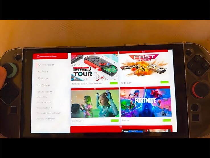 Производительность Nintendo Switch 2 в электронном магазине (Источник изображения: скриншот, сабреддит Switch 2)