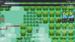 PokeDaisy играет в игру Pokémon с дополнительными наложениями на экране