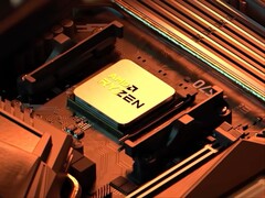 Художественный рендер процессора AMD Ryzen X3D2.