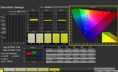 CalMAN: color saturation