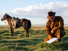 Мини-тарелка Starlink, которую можно установить в любом месте. (Источник изображения: SpaceX)