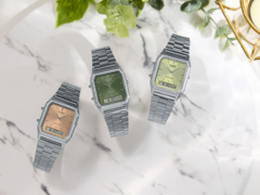 В серии AQ230A-3AVT от Casio представлены три разных оттенка. AQ-230A-4AMQY, AQ-230A-3AMQY, AQ-230A-9AMQY слева направо (Источник изображения: Casio)