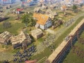 Изображение, на котором показана осада в игре «Knights of Honor II: Sovereign».
