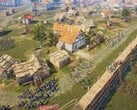 Изображение, на котором показана осада в игре «Knights of Honor II: Sovereign».