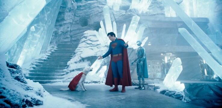 Супермен, Крипто и Келекс в Крепости (Источник изображения: Warner Bros. / Jessica Miglio via Motion Picture Association)