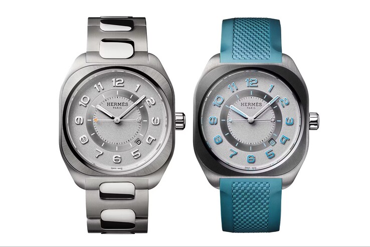 Модель Hermes H08 Saint-Cyr и светло-серого цвета обладает водонепроницаемостью 100 м (10 бар) (Источник изображения: Hermes)