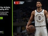 Слайд, анонсирующий технологию DLSS 5 от Nvidia с акцентом на игру NBA 2K27