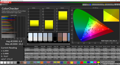 CalMAN ColorChecker – Sure View включена