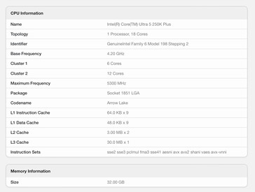 В Intel Core Ultra 5 250K Plus на два ядра больше.