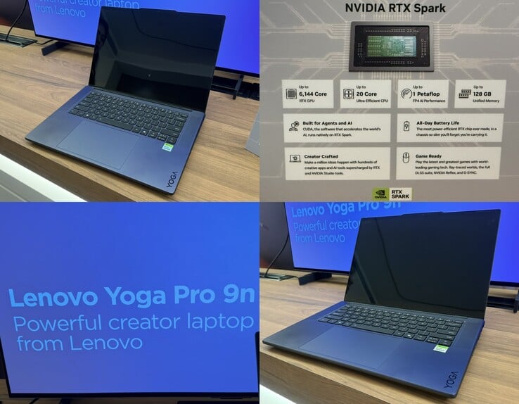 Ноутбук Lenovo Yoga Pro 9n, представленный на выставке Computex 2026. Lenovo утверждает, что это мощный ноутбук для творцов.