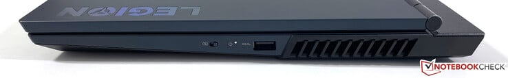 Правая сторона: E-Shutter (веб-камера), USB-A 3.2 Gen.1