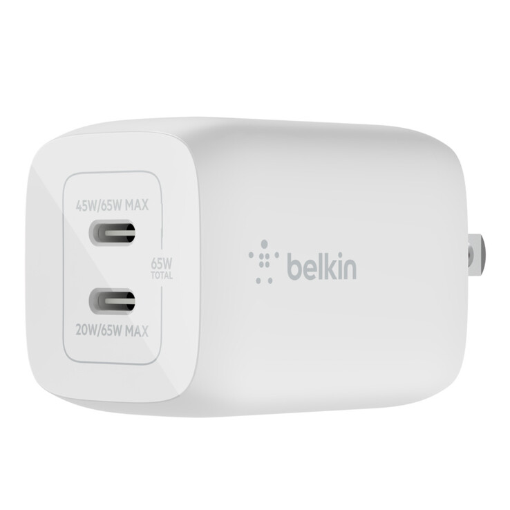 BOOSTCHARGE PRO Dual USB-C GaN Wall Charger 65 W (Изображение: Belkin)