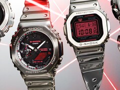 Новые часы G-Shock Fine Metallic от Casio имеют красные дисплеи