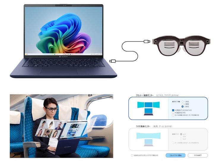 С помощью dynaEdge XR1 можно расширить рабочий стол компьютеров с ОС Windows даже в тесном помещении. (Источник изображения: Dynabook)