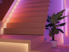 Полосатый светильник Omniglow от Philips Hue (на фото) теперь доступен в Европе. (Источник изображения: Philips Hue)