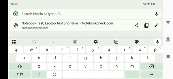 Пейзаж клавиатуры
