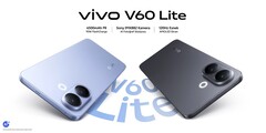 Vivo V60 Lite 4G выпускается в синем и черном цветах (Источник изображения: Vivo)