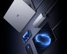 Power Bank Pro 25000 оснащён встроенным кабелем, одним портом USB-C и одним портом USB-A. На фото: внешний аккумулятор рядом с другими устройствами.