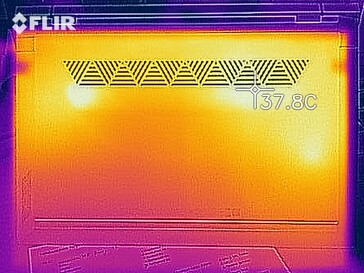 Карта нагрева дна под нагрузкой