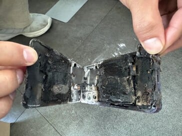 Последствия взрыва Galaxy S24.
