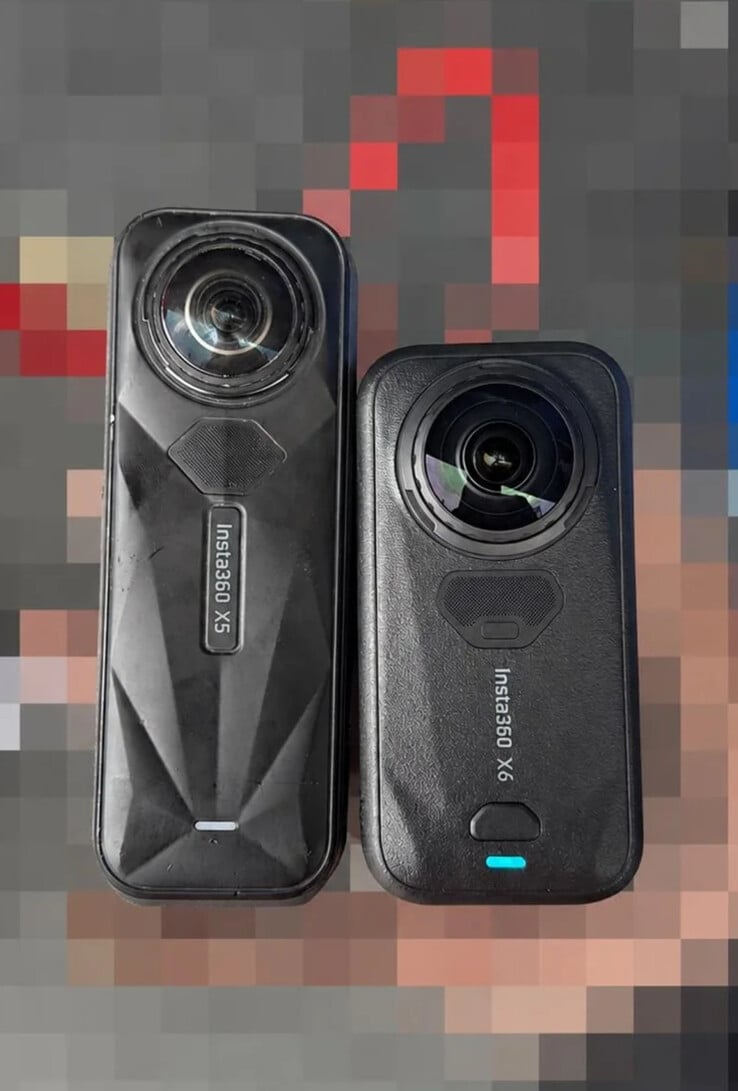 Insta360 X5 и Insta360 X6 (слева направо).