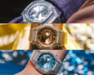 Снизу вверх: Casio GA2100BM-7A2, GA2100BM-7A5 и GA2100BM-7A8. (Источник изображения: Casio)