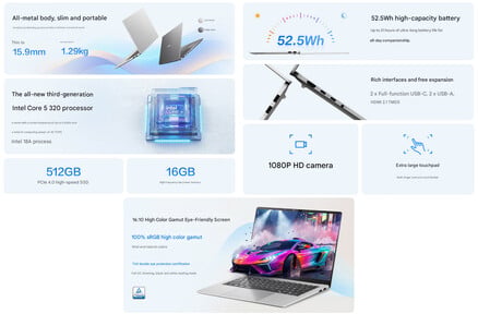 Конфигурация Vivobook 16SE с базовым экраном
