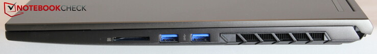 Правая сторона: картридер, 2x USB Type-A 3.2 Gen 1