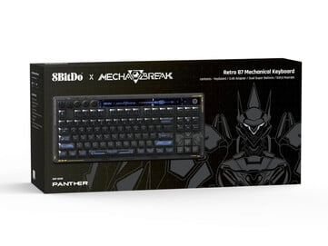 Розничная коробка механической клавиатуры 8BitDo Retro 87 Mecha Break: Panther Edition. (Источник изображения: 8BitDo)