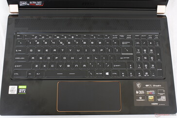 Клавиатура SteelSeries не менялась со времен GS73