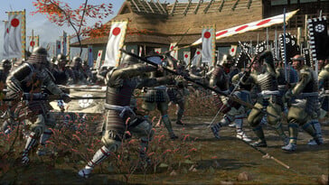 Изображение, на котором изображены самураи в игре «Total War: Shogun 2».