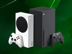 Консоли Xbox Series X и S показаны на зеленом фоне (Источник изображения: Xbox Wire с правками)