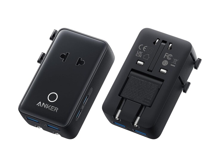 Адаптер Anker Nano Travel Adapter (5-в-1, 20 Вт) (версия для ЕС)