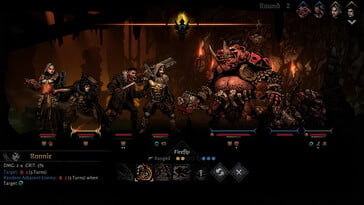 На картинке: Скриншот игрового процесса из Darkest Dungeon II.