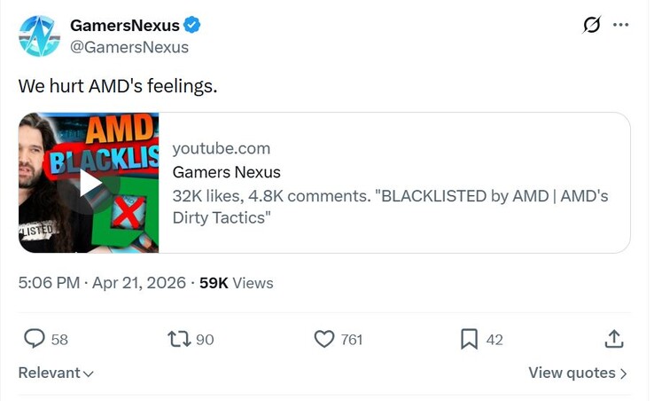 Геймеры Nexus утверждают, что они задели чувства AMD.