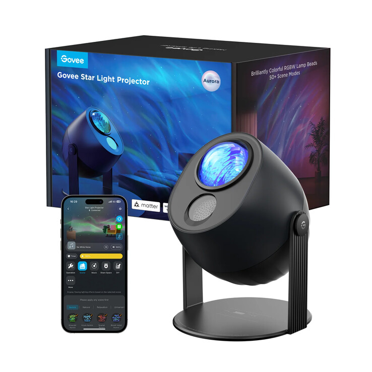 Новый проектор Govee Star Light Projector Ocean Wave внешне похож на оригинальную модель (на фото). (Источник изображения: Govee)