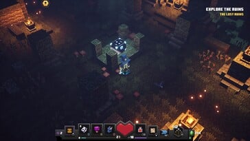 На изображении: скриншот игрового процесса из игры «Minecraft Dungeons».