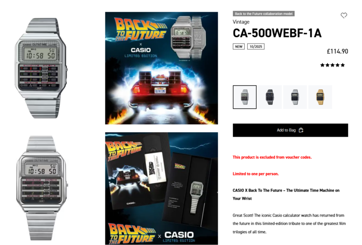 (Источник изображения: Casio UK)