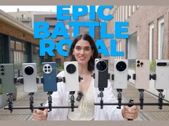 На фотографии изображены телефоны, которые были протестированы, за исключением Samsung Galaxy S25 Ultra (Источник изображения: Versus; отредактированный скриншот)