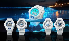 Casio представляет серию часов G-Shock Hidden Glow v2 с синими фосфоресцирующими циферблатами, которые светятся, как морской планктон. (Источник изображения: Casio)