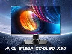 MAG 272QP X50 - это второй игровой QD-OLED монитор MSI с частотой обновления 500 Гц. (Источник изображения: MSI via ITHome)