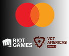 Показаны логотипы Mastercard, Riot Games и VCT Americas (Источник изображения: Mastercard, Riot Games, Valorant Champions Tour Americas YouTube с правками)